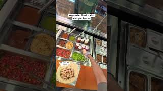 Vegetarian Burrito With Multiple Sauces