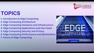 Lesson 2: Edge Computing Architecture |  EDGE COMPUTING