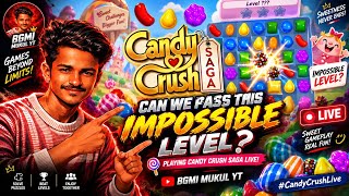 Can We Pass This Impossible Level? Playing Candy Crush Saga LIVE! 🍭 BGMI MUKUL YT | #CandyCrushLive screenshot 5