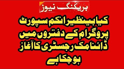 Bisp|Dynamic survey|ehsaas program|ڈائنامک سروے شروع ھو چکا؟