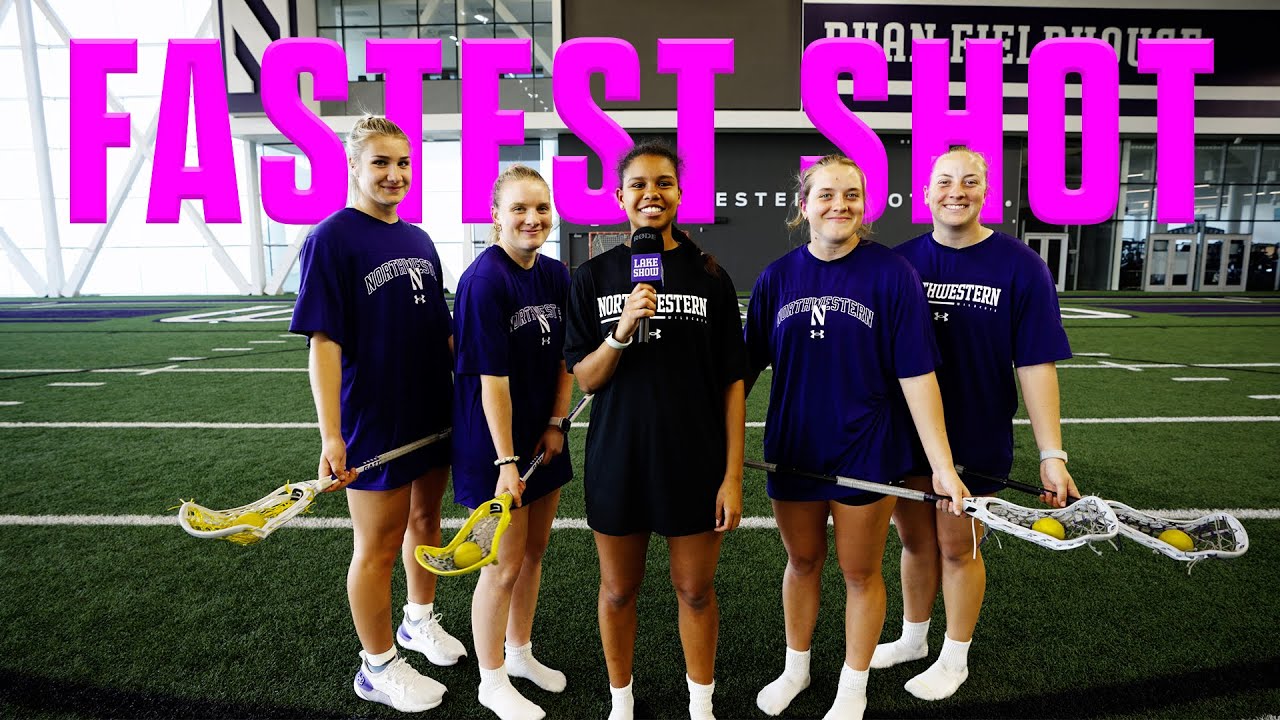 Dramatic Finish to the Fastest Shot Competition Northwestern Lacrosse