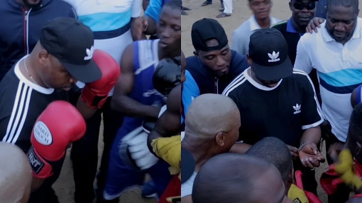 INTRESTING; MC OLUOMO TURN TO BOXER TO CELEBRATE HIS BIRTHDAY PARTY