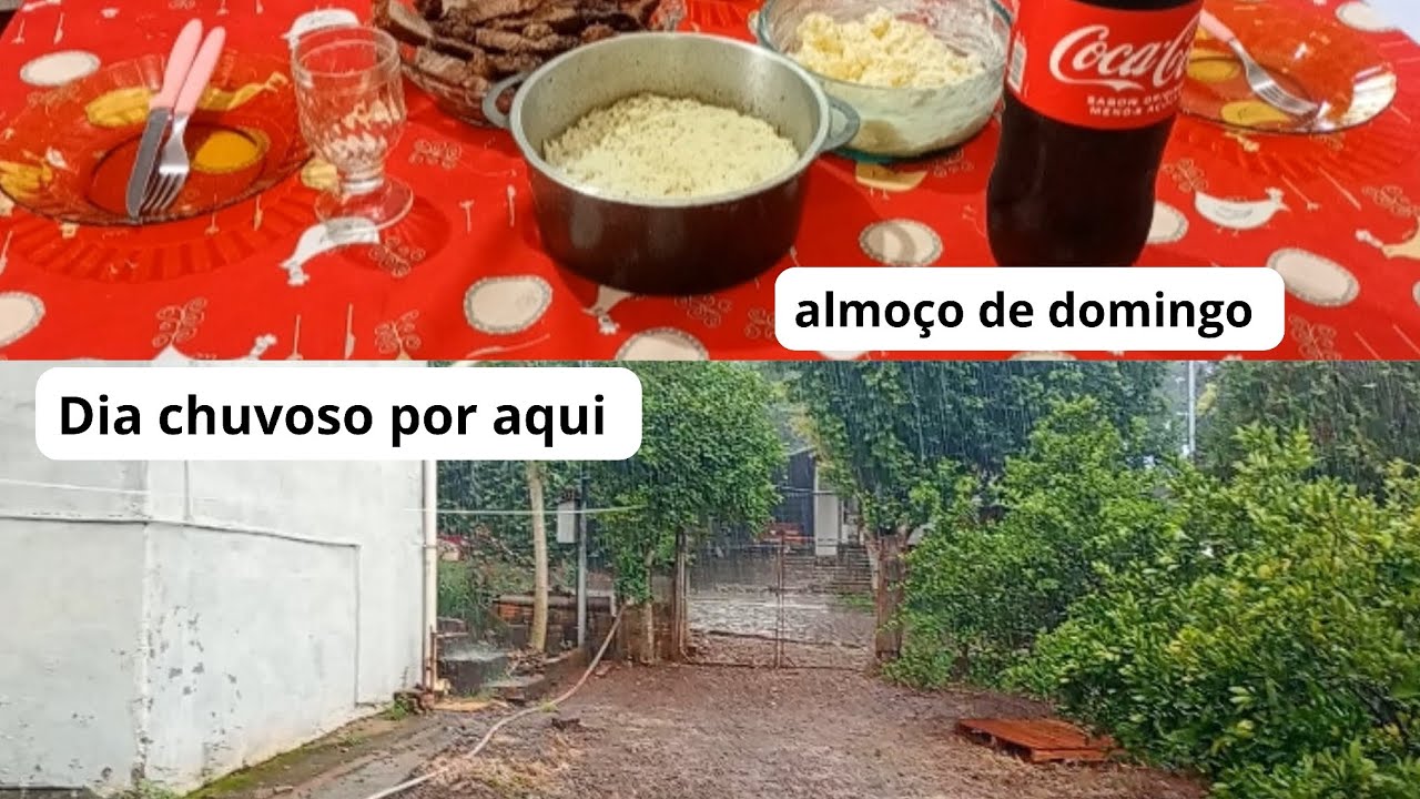 Dia chuvoso por aqui 🌧️🍲 e aquele almoço simples que aquece o coração 💛