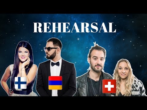 Eurovision 2018 - Finland, Armenia & Switzerland Rehearsal (Press Center)