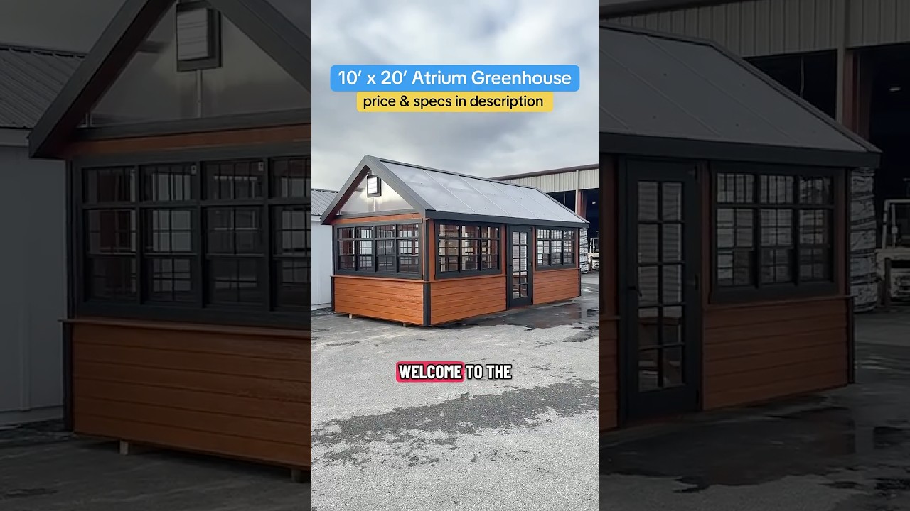 This 10&rsquo; x 20&rsquo; Atrium Greenhouse is a serious growing space!