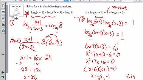 math 30 1 applications of Logs lesson 4