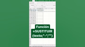 Quitar guiones de una celda con una sola función 📊