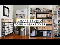 Lone Fox Craft Studio Tour + MAKEOVER  🦊 DIY Organization + Storage Ideas!