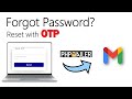 How to code OTP system. Reset password with One Time Password