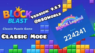 Block Blast Game Classic Mode New Best High Score gameplay screenshot 2