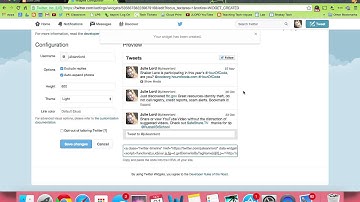 Blogger: Embed Twitter Feed on Blog
