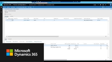 Enhancements to the production order release process in Dynamics 365 for Finance and Operations