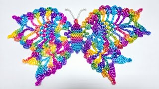 How To Crochet Beautiful Butterfly Doily Tutorial  Crochet