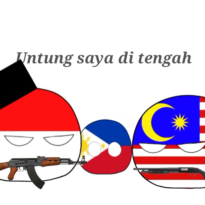 Waduh Waduh Waduh Untung Saya Di Tengah #countryballs #meme #humor #animation #edit #shortfeeds