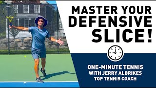 One-Minute Tennis — Hit a Perfect Defensive Backhand Slice