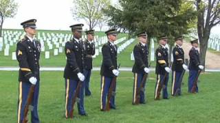 Minnesota Funeral Honors Team Practicing Firing Party Sequence