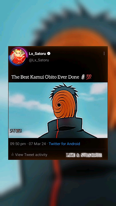 The Best Kamui Obito Ever Done!🗿🔥