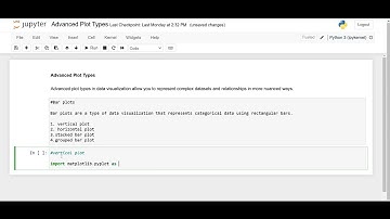 Advanced Plot Types (Bar plot)