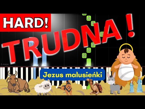 🎹 Jezus malusieńki - Piano Tutorial (TRUDNA! wersja) 🎵 NUTY W OPISIE 🎼