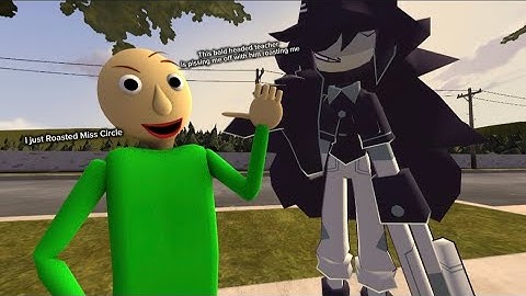 [SFM] Baldi roasts Miss Circle Animation [Full screen]