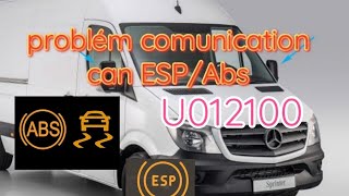 probléme comunucation (U012100) can ESP\/Abs sprinter 906\/2013