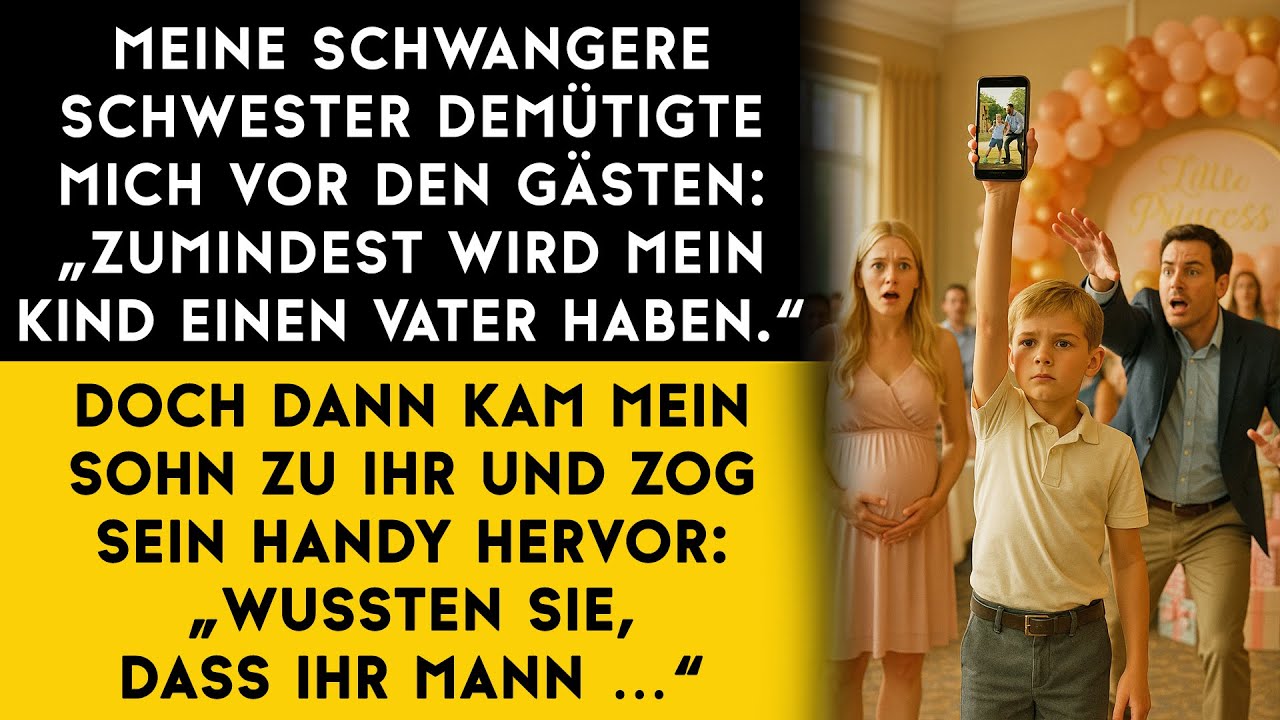 Meine Schwester nannte mich die Schande der Familie … bis mein Sohn sein Handy herausholte