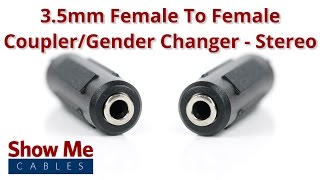 3.5mm Female To 3.5mm Female Adapter - Stereo #956