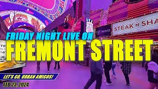 🔥FRIDAY NIGHT LIVE ON FREMONT ST! 💃🏽🍹 Let's GO! #live #fremontstreet #livemusic #lasvegas