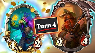 Yogg AND Brann on TURN 4?! | Hearthstone Battlegrounds