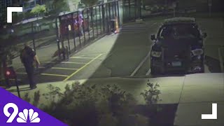 A lost seal wanders into a Massachusetts police station