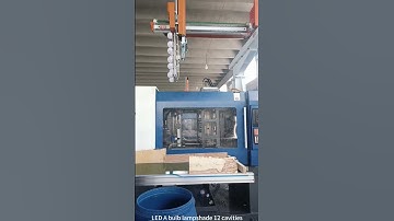 ZHENHUA 338T Injection Molding Machine production of LED A bulb#machine  #bulb #injection