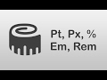 [ Arabic Tutorials ] Difference Between ( Px/Pt/Em/Rem/% ) in Fonts