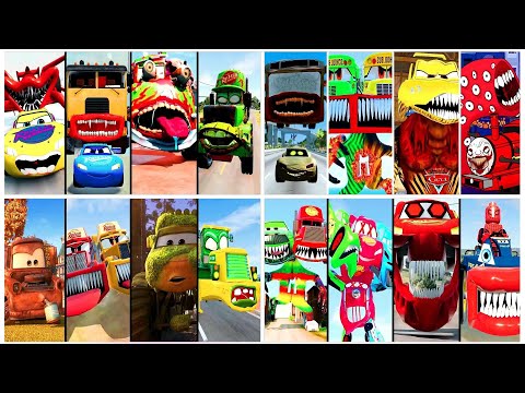 SUPER MEGA MIX Police car Eater 🆚 School Bus Twins 🆚 Zombie Truck🆚 Twins Hicks tileshop BeamNG.Drive