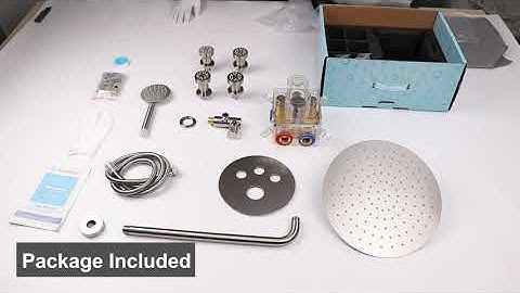 Unboxing Bostingner Thermostatic shower system Round Brushed Nickel
