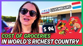 Cost of Living in Luxembourg 🇱🇺 | Grocery Shopping at Aldi Luxembourg [4K]