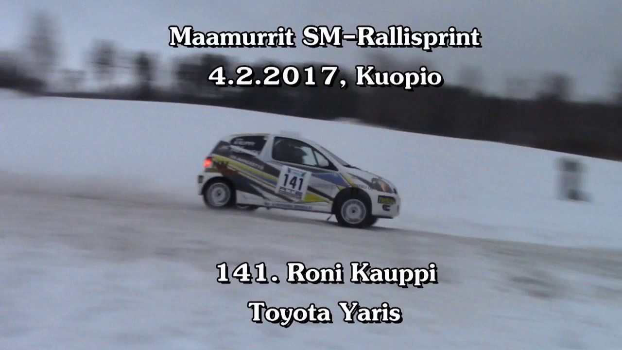 Maamurrit Sm-Rallisprint 2017. Roni Kauppi