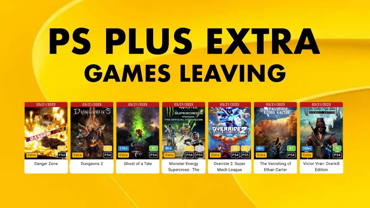 PlayStation Plus Extra and Premium games for March 2023 announced - Polygon