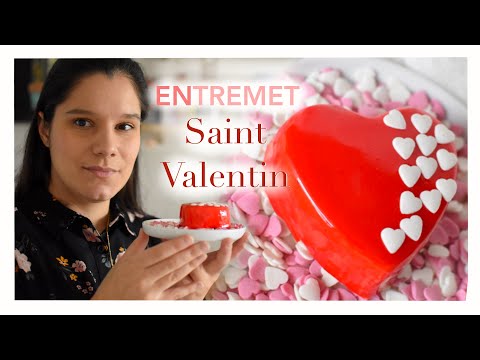 Entremet Saint-Valentin vanille
