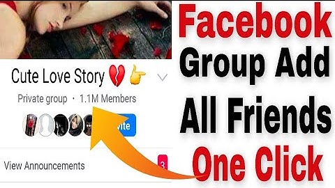 How To Add All Friends To Facebook Group In Just One Click || Add All Members Group || Invite All