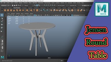 How to Modeling Jensen Round Table in Maya 2018