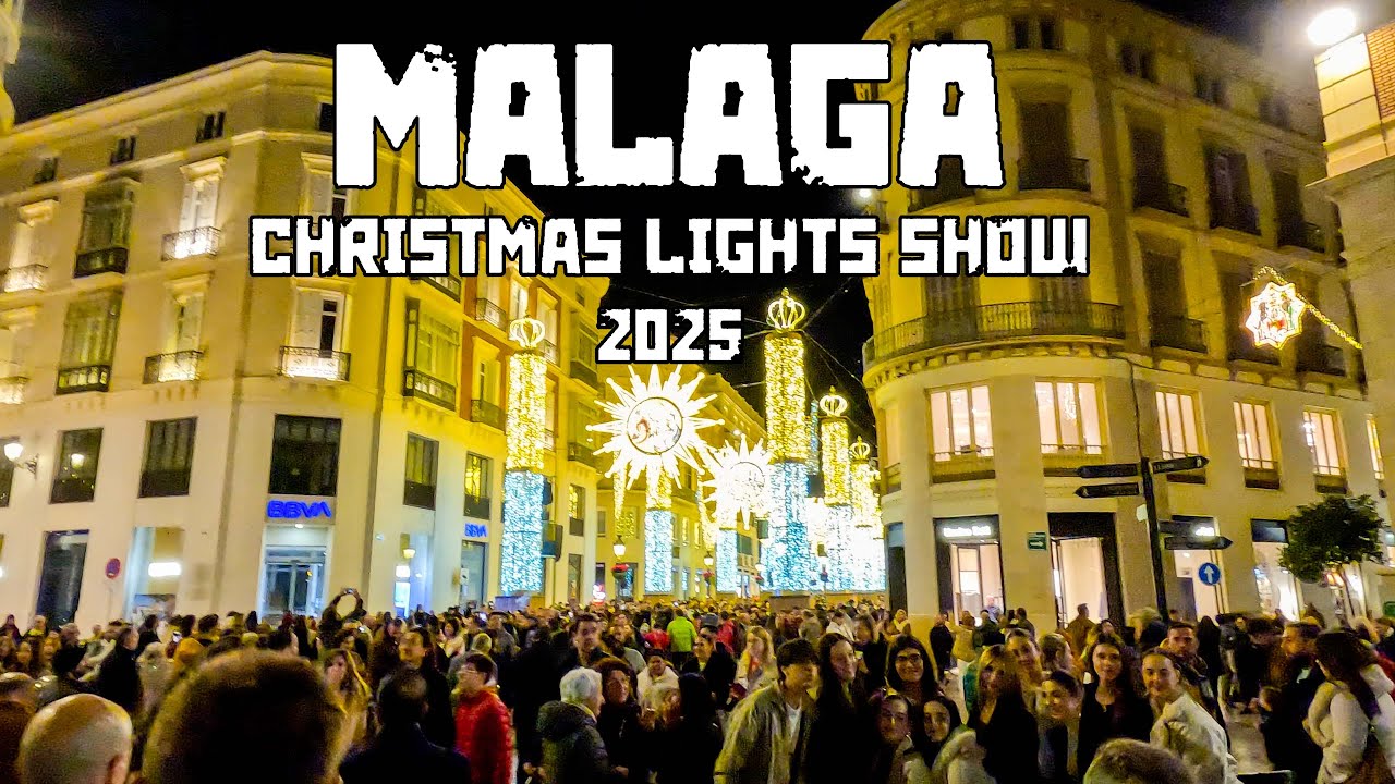 The MAGICAL Christmas Lights of Málaga, Spain | Calle Larios 2025