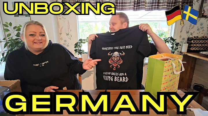 Swedish couple unbox gifts from Germany!