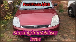 Ford fiesta MK6 starting/ immobiliser fix