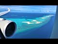 Most beautiful landing ever  airbus a350 engine view landing on maldives velana airport ultra