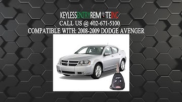 How To Replace A 2007 - 2014 Dodge Avenger Key Fob Battery FCC ID OHT692714AA