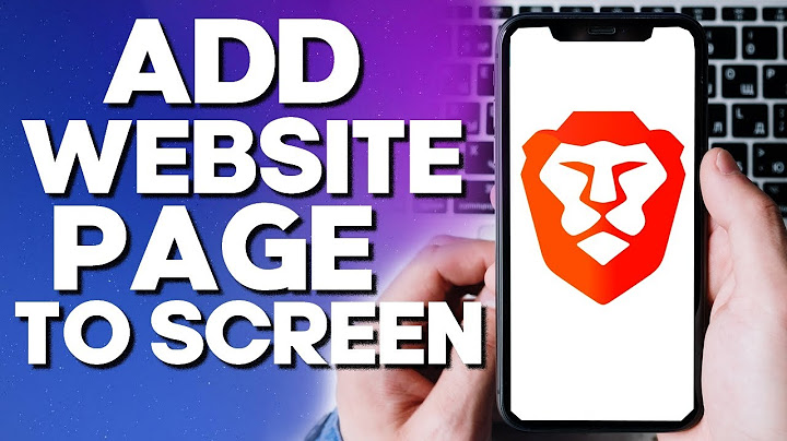 How to add browser to home screen