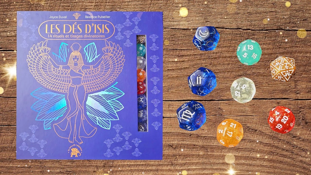 ⭐️ Les dés d'Isis 14 rituels et tirages divinatoires, un magnifique coffret ⭐️