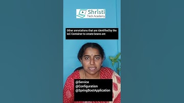 Spring Interview Questions - 16 The annotation identified by the IoC Container to create the objects