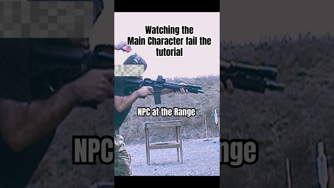 NPC наблюдает за тем, как главный герой проваливает обучение.