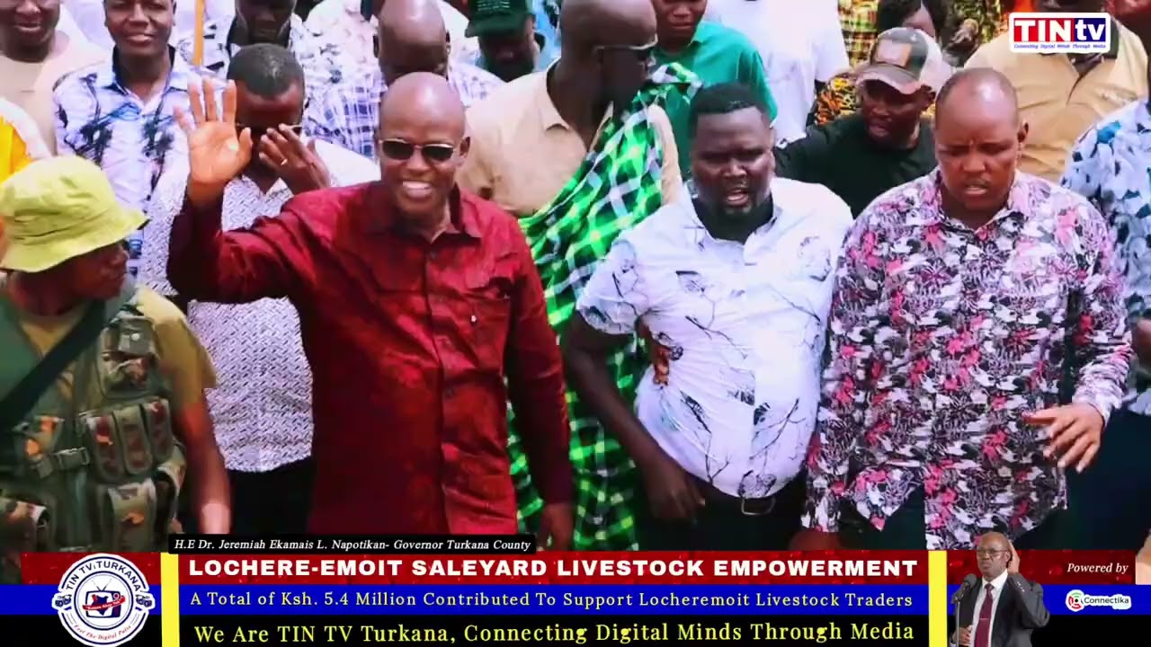 Heroic Reception of H.E Dr. Jeremiah Lomorukai Governor Turkana County in Locheremoit, Turkana South